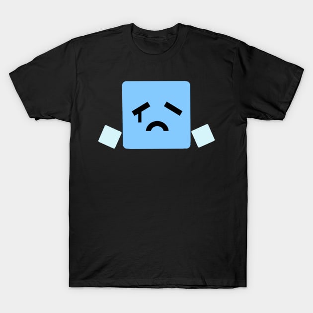 Sad Cube T-Shirt by WiliamGlowing